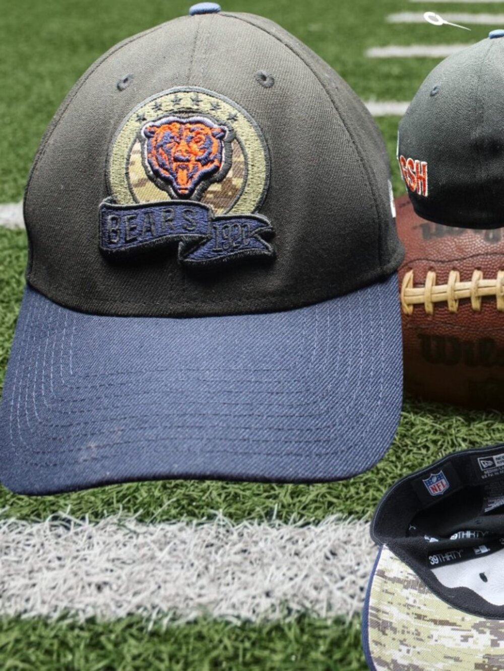 NFL Chicago Bears 1920 GSH  Hat Cap Football camo black Med / Large